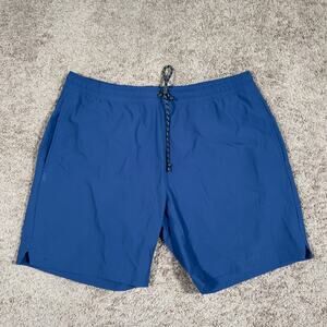 Rhone Men's 8” All Time Performance Resort Shorts Blue Linerless Size XL